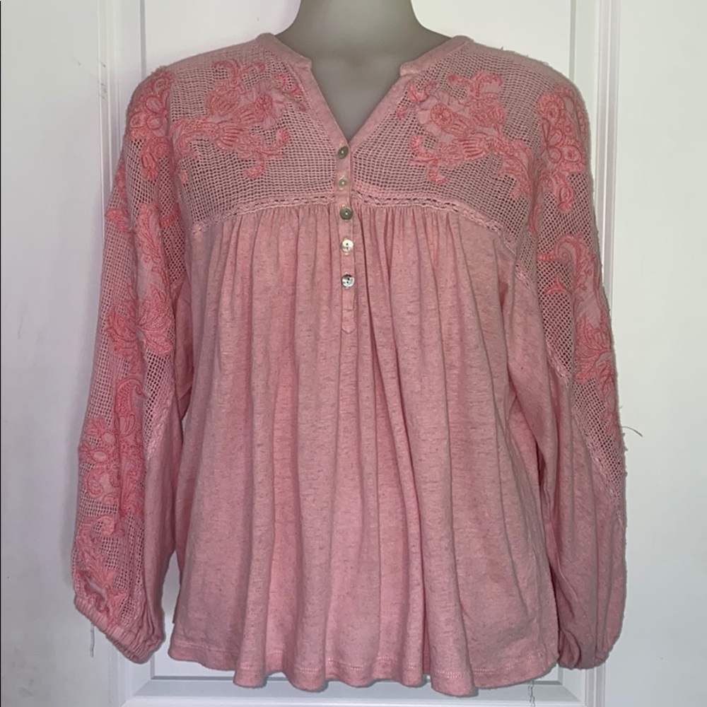 Lucky Brand Peasant Blouse